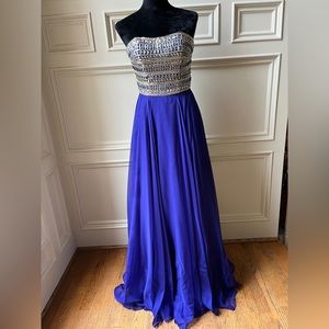 Purple Beaded Prom Dress from Sherri Hill